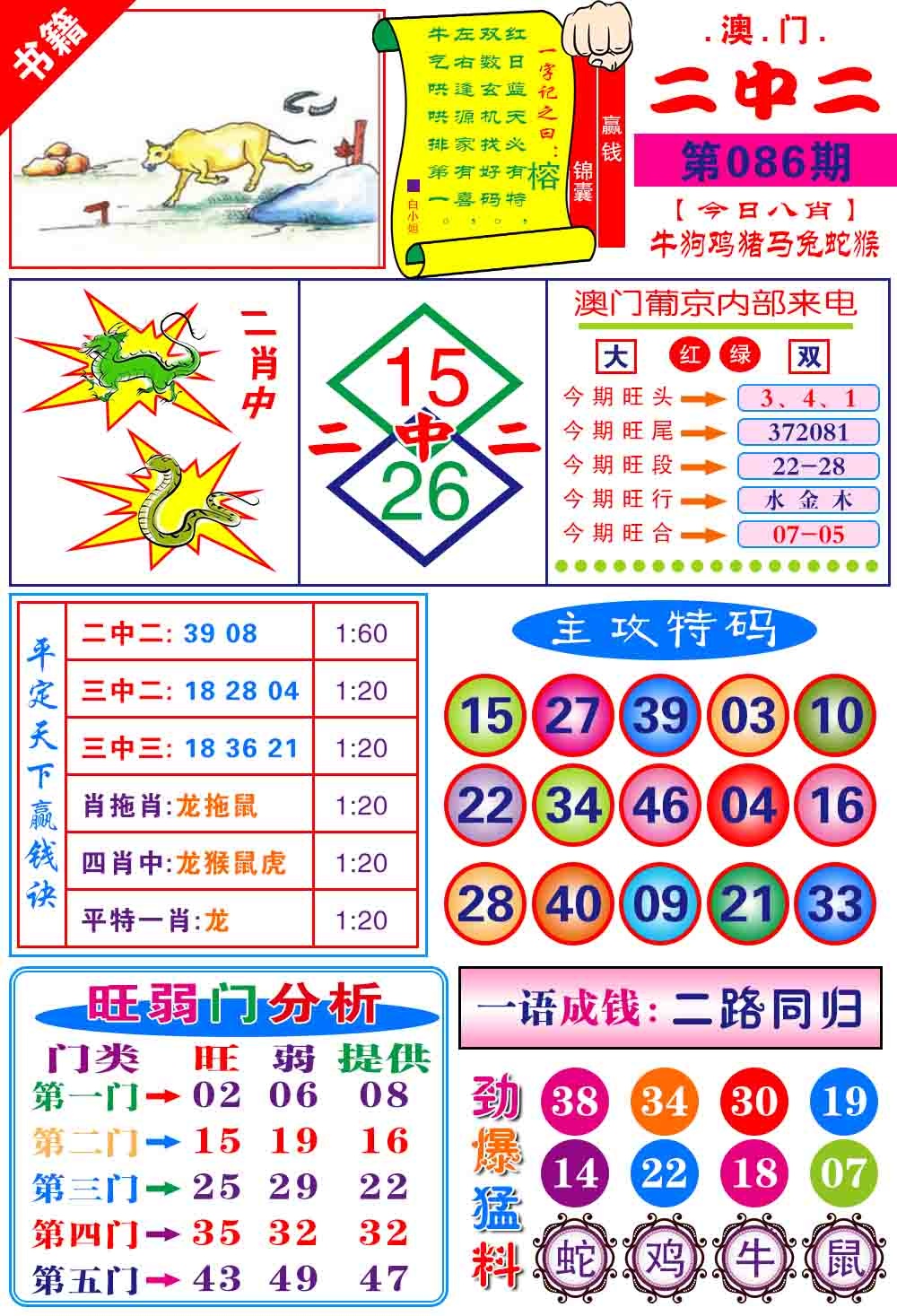 086期澳门平天下[图]